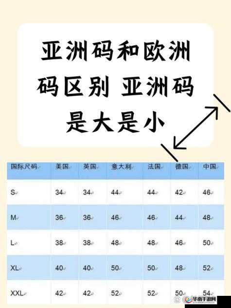 亚洲一码与欧洲二码尺码区别解析