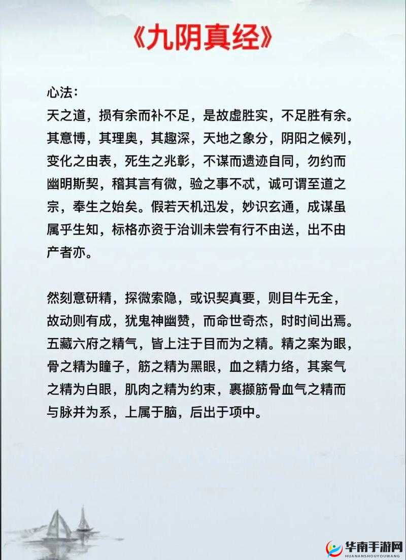 九阴真经四内秘技全揭秘之深度剖析