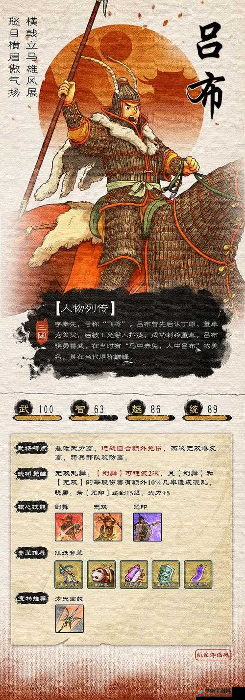 雷鸣三国手游名将录深度解析，勇猛无双的战神吕布传奇故事