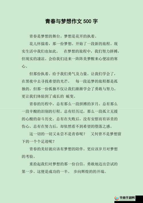 双点校园：一段关于青春与梦想的故事