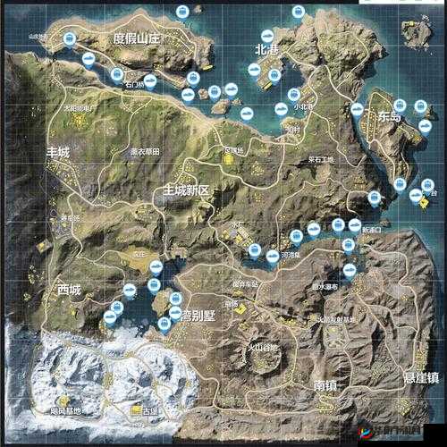 荒野行动地图全揭秘，全地图资源汇总，哪里才是最佳生存之地？